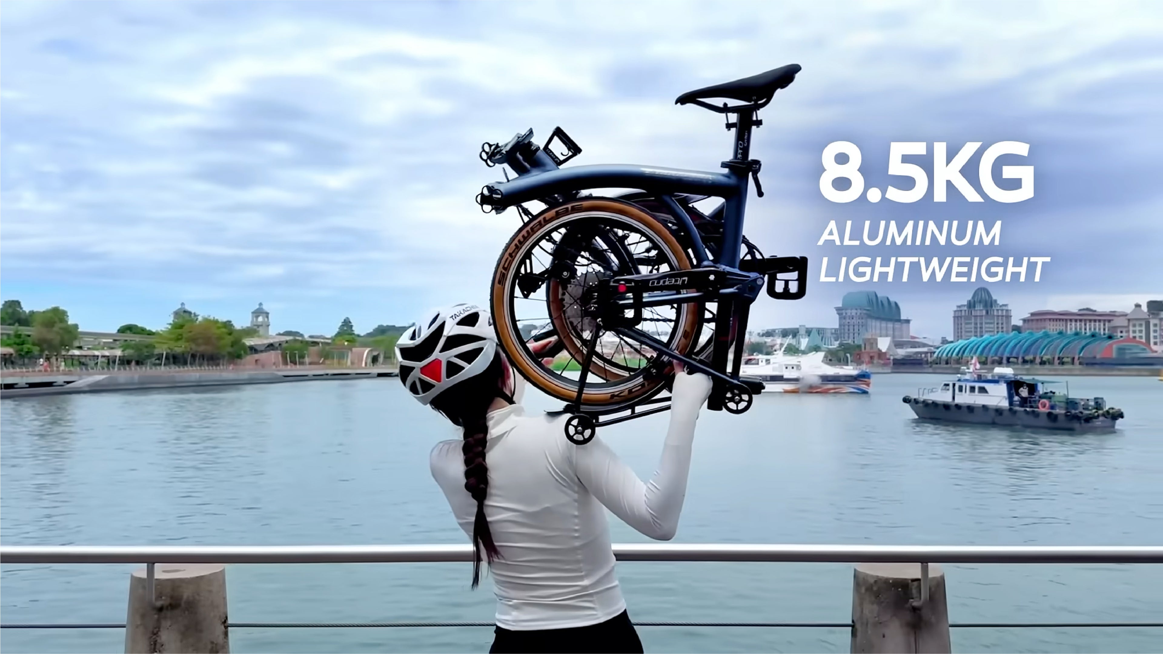 Load video: TIIME A16 ALUMINIUM VERSION TRIFOLD BIKE